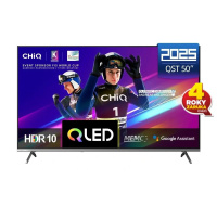 BAZAR - CHiQ U50QST TV 50", UHD, QLED, ultratenká, Google TV, DLG 120 Hz, Dolby Audio, Frameless, metalická - Poškozený