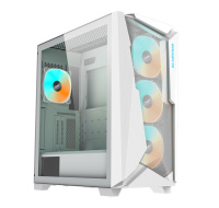 GIGABYTE case GB-C301GW V2, Mid tower, Průhledná bočnice, 4x 120mm ARGB Fan, bílá