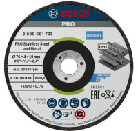 Bosch hrubovací kotouč PRO Stainless Steel and Metal, 76 × 4 × 10 mm