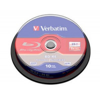 VERBATIM BD-RE SL(10-pack)Blu-Ray/spindle/2x/25GB