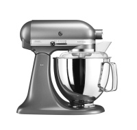 KitchenAid Artisan 5KSM175PSEMS kuchyňský robot, 10 rychlostí, planetární systém, celokovová konstrukce, šedá