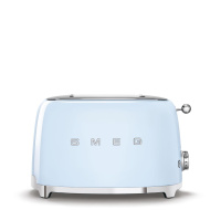 BAZAR - Smeg TSF01PBEU toustovač / topinkovač, 2 toasty, 6 úrovní opékání, zásuvka na drobky, modrá - poš. obal