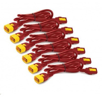 APC Power Cord Kit (6 ks), Locking, C13 to C14, 1.2m, Red