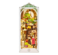 RoboTime Zarážka na knihy miniatura domečku Slunečné městečko