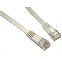 Solarix Patch kabel plochý CAT5E UTP LSOH 7m šedý non-snag-proof C5E-111GY-7MB