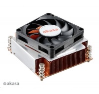 AKASA chladič CPU AK-CC6502BT01 pro Intel LGA 2011, měděné jádro, 70mm PWM ventilátor, pro 2U skříně