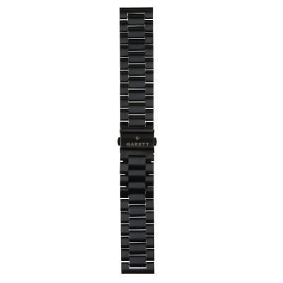 Garett univerzální řemínek 22 mm, černý kovový, typ Solid