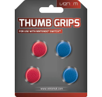 VENOM VS4918 Nintendo Switch Thumb Grips (4x) - Red and Blue