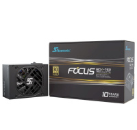 SEASONIC zdroj 750W Focus SGX 750, 120mm, Plně modulární, 80+ Gold, černá