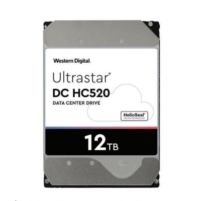 Western Digital Ultrastar® HDD 12TB (HUH721212ALE600) DC HC520 3.5in 26.1MM 256MB 7200RPM SATA 512E ISE (GOLD)