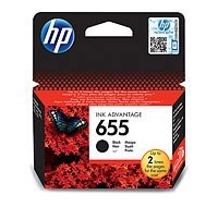 HP 655 Black Ink Cart, 14 ml, CZ109AE (550 pages)