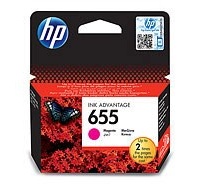 HP 655 Magenta Ink Cart, CZ111AE (600 pages)