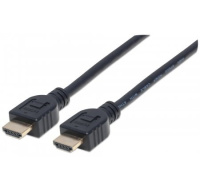 MANHATTAN kabel In-wall CL3 High Speed HDMI s Ethernetem, HEC, ARC, 3D, 4K, stíněný, 3m, Black