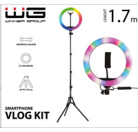 WG - Vlog Kit s RGB a tripodem 1,7m / základní sada pro natáčení video blogů