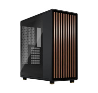 FRACTAL DESIGN skříň North Charcoal Black TG Light Tint, 1x USB 3.1 Typ-C, 2x USB 3.0, bez zdroje, ATX