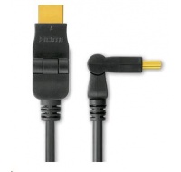 PREMIUMCORD Kabel HDMI 3m High Speed + Ethernet (v1.3), otočné zlacené konektory