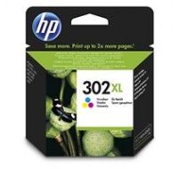 HP 302XL High Yield Tri-color Original Ink Cartridge, , F6U67AE