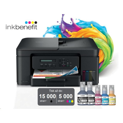 BAZAR - BROTHER multifunkce inkoustová DCP-T730DW - A4 128MB 2400x600 16ppm ADF USB 2.0. WIFI - INKTANK - Poškozený oba