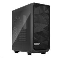 FRACTAL DESIGN skříň Meshify 2 Compact Gray TG Light Tint, USB 3.1 Type-C, 2x USB 3.0, bez zdroje, mATX