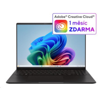 BAZAR - ASUS NTB Vivobook S16 (M5606WA-OLED022X), AI 9 HX 370, 16" 3200 x 2000, 32GB, 1TB SSD, AMD Radeon, W11 Pro,Black