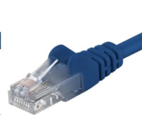 PremiumCord Patch kabel UTP RJ45-RJ45 CAT6 0.5m modrá