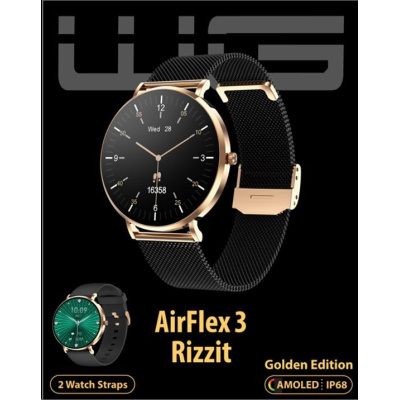 WG - Chytré hodinky AirFlex3 Rizz It / Gold Edition