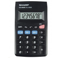 SHARP kalkulačka - EL-233SBBK - blister