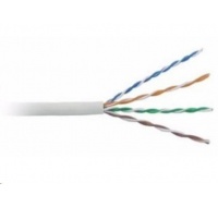 BAZAR- UTP kabel LYNX, Cat5E, drát, PVC, Dca, šedý, 305m - POŠKOZENÝ OBAL