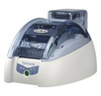 Evolis Tattoo2 RW, single sided, 12 dots/mm (300 dpi), USB, Ethernet, contactless, white, blue