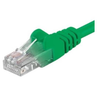 PremiumCord Patch kabel UTP RJ45-RJ45 CAT6 0.5m zelená