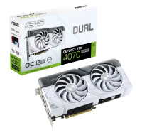 ASUS VGA NVIDIA GeForce RTX 4070 SUPER DUAL WHITE OC 12G, 12G GDDR6X, 3xDP, 1xHDMI