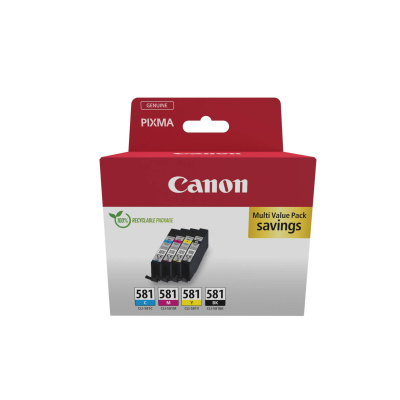 Canon CARTRIDGE CLI-581 C/M/Y/BK MULTI SEC pro PIXMA TS615x,625x,635x,815x,915x, TR7550 (200 str.)