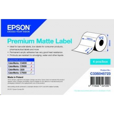 Epson label roll, normal paper, 105x210mm