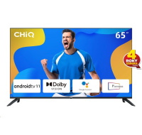 CHiQ U65G7LX TV 65", UHD, smart, Android 11, Dolby Vision, Frameless