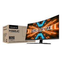 GIGABYTE LCD - 31.5" Gaming monitor M32UC, Prohnutý VA1500R, 3840 x 2160 UHD, 144Hz, 3000:1, 350cd/m2, 1ms, 2xHDMI, 1xDP