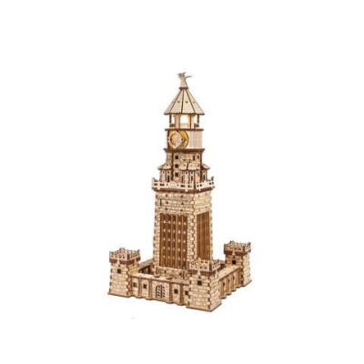 Ugears 3D dřevěné mechanické puzzle Alexandrijský maják