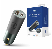 3mk nabíječka do auta - Hyper Car Charger 100W, 1x USB + 1x USB-C (PD)