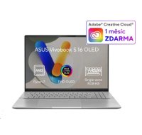 ASUS NTB Vivobook S16 OLED (M5606KA-OLED063W), Ryzen AI 7 350, 16" 2880x1800, 24GB, 1TB SSD, Radeon, W11 Home, Silver