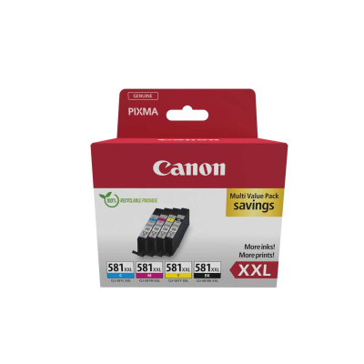 Canon CARTRIDGE CLI-581XXL C/M/Y/BK MULTI-PACK SEC pro PIXMA TS515x, TS615x, TS815x, TS915x, TR7550, TR8550