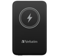 VERBATIM Powerbanka Charge 'n' Go, Magnetická, 10000 mAh, USB-C, Černá