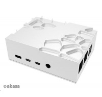 AKASA case Gem Pro, pro Raspberry Pi 4 Model B, stříbrná