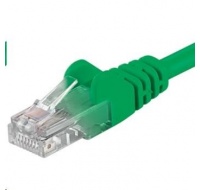 PREMIUMCORD Patch kabel UTP RJ45-RJ45 CAT5e 0.25m zelená