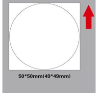 Niimbot štítky R 50x50mm 150ks Round pro B21, B21S, B3S, B1