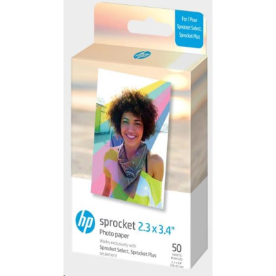 Bazar - HP Zink Paper Sprocket Select 50 Pack 2,3x3,4" - pošk. obal